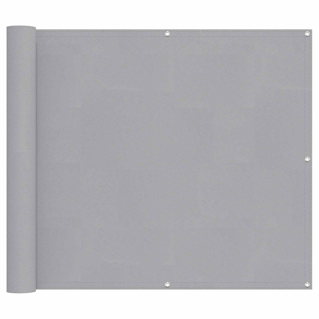 Balkonsichtschutz Hellgrau 100 x 800 cm Oxford-Stoff
