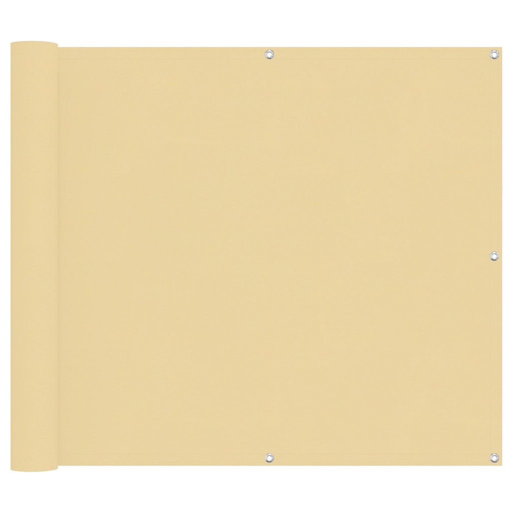 Balkonsichtschutz Sand 100 x 1000 cm Oxford-Stoff