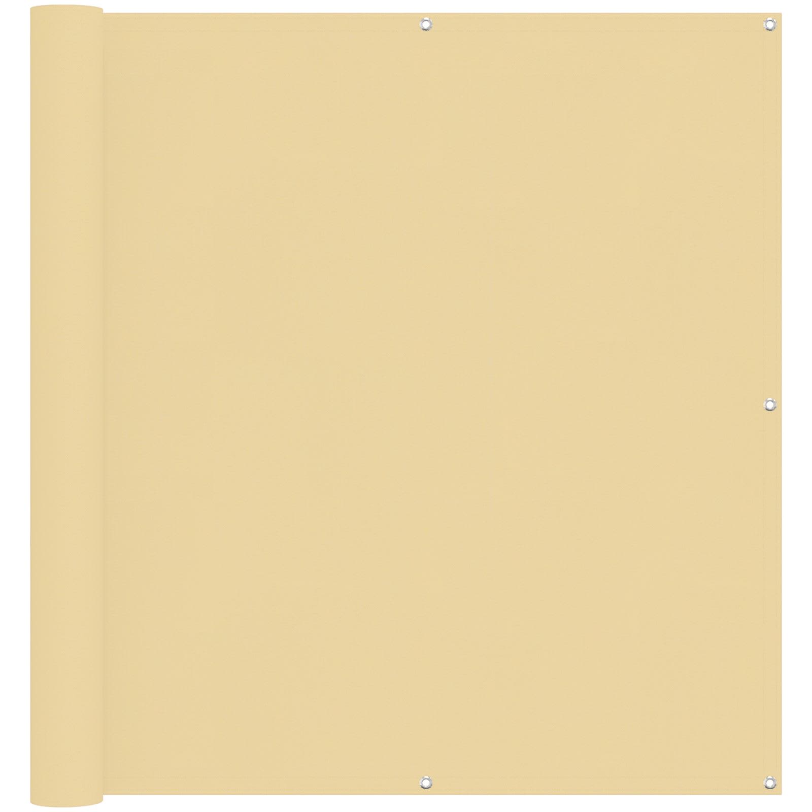 Balkonsichtschutz Sand 110 x 800 cm Oxford-Stoff