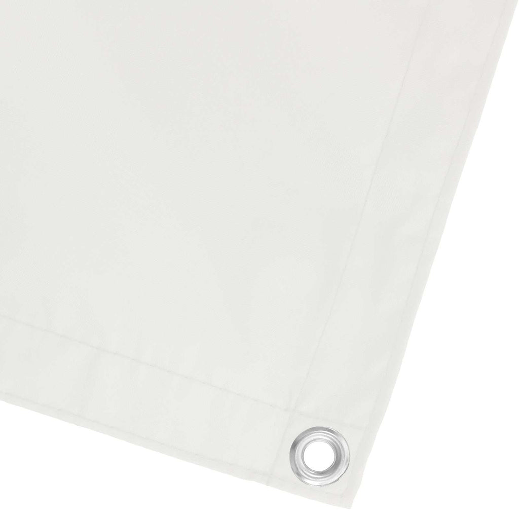 Balkonsichtschutz Weiß 100 x 500 cm Oxford-Stoff