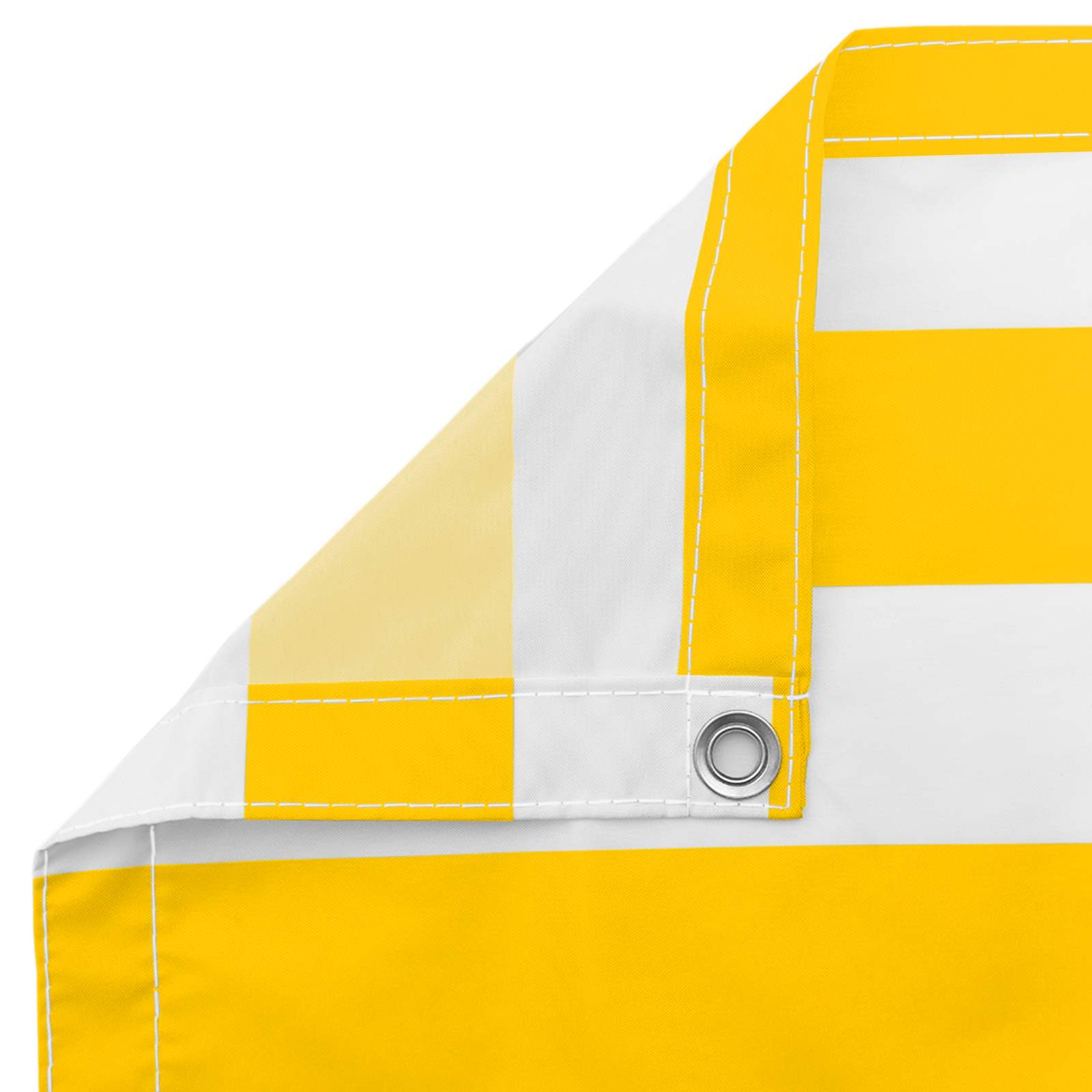 Balkonsichtschutz Gelb und Weiß 110 x 300 cm Oxford-Stoff
