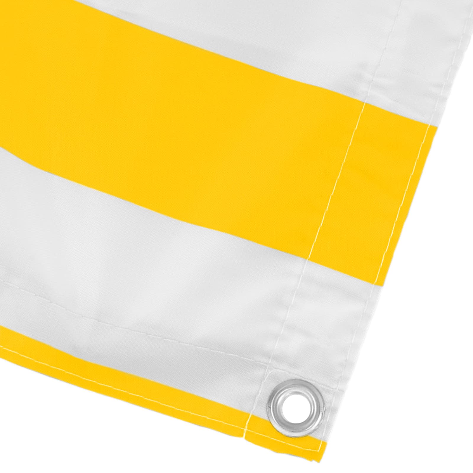 Balkonsichtschutz Gelb und Weiß 110 x 1000 cm Oxford-Stoff