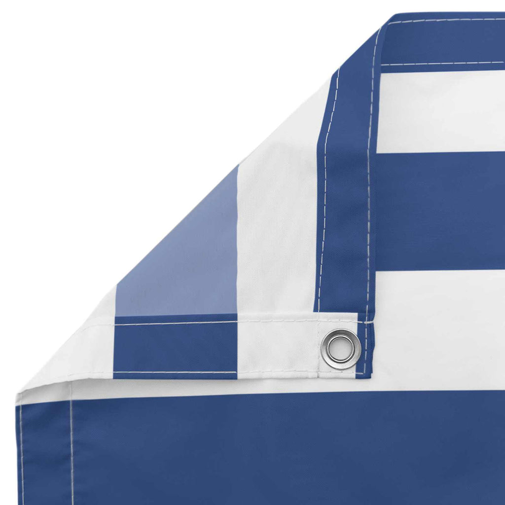 Balkonsichtschutz Blau und Weiß 110 x 500 cm Oxford-Stoff