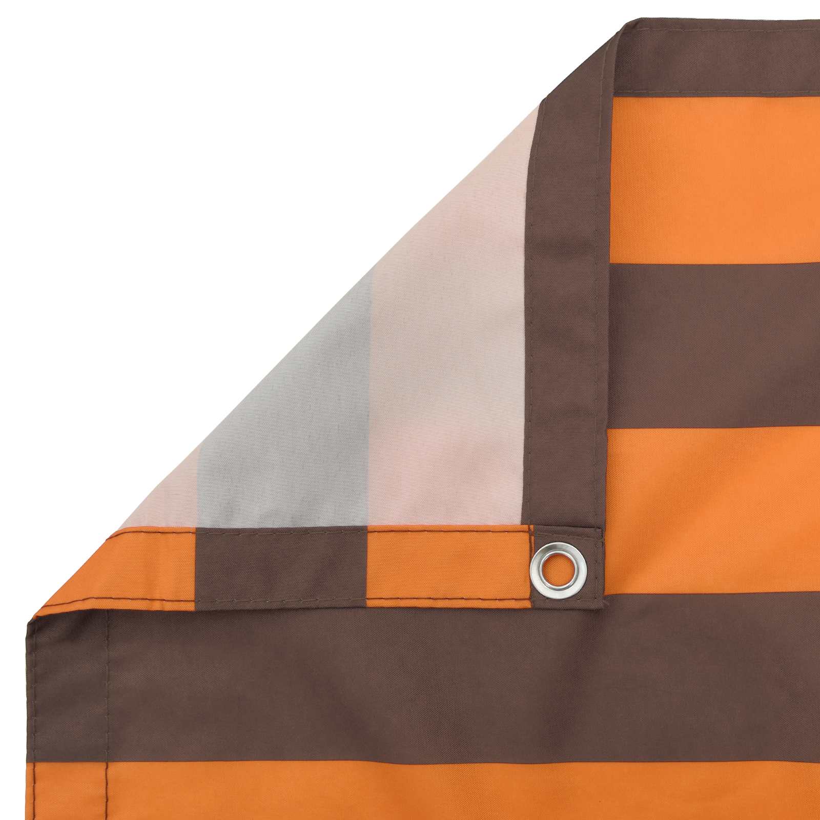 Balkonsichtschutz Orange und Braun 110 x 500 cm Oxford-Stoff