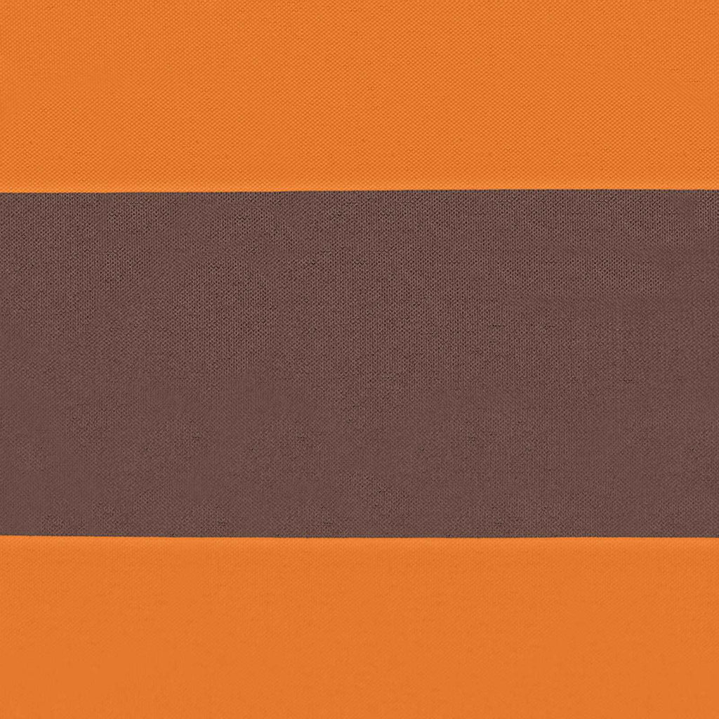 Balkonsichtschutz Orange und Braun 110 x 500 cm Oxford-Stoff