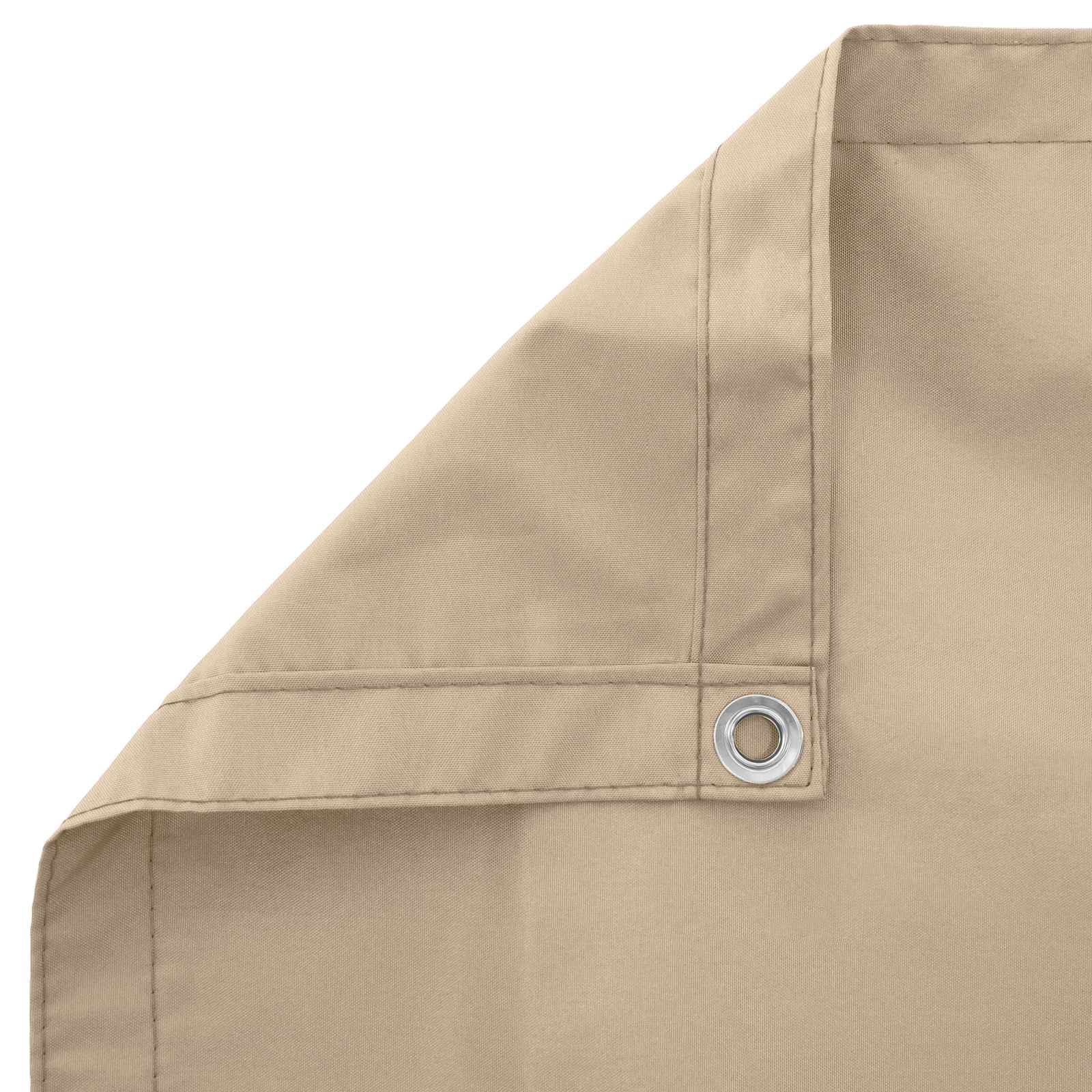 Balkonsichtschutz Beige 100 x 500 cm Oxford-Stoff