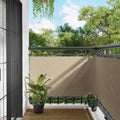 Balkonsichtschutz Beige 100 x 600 cm Oxford-Stoff