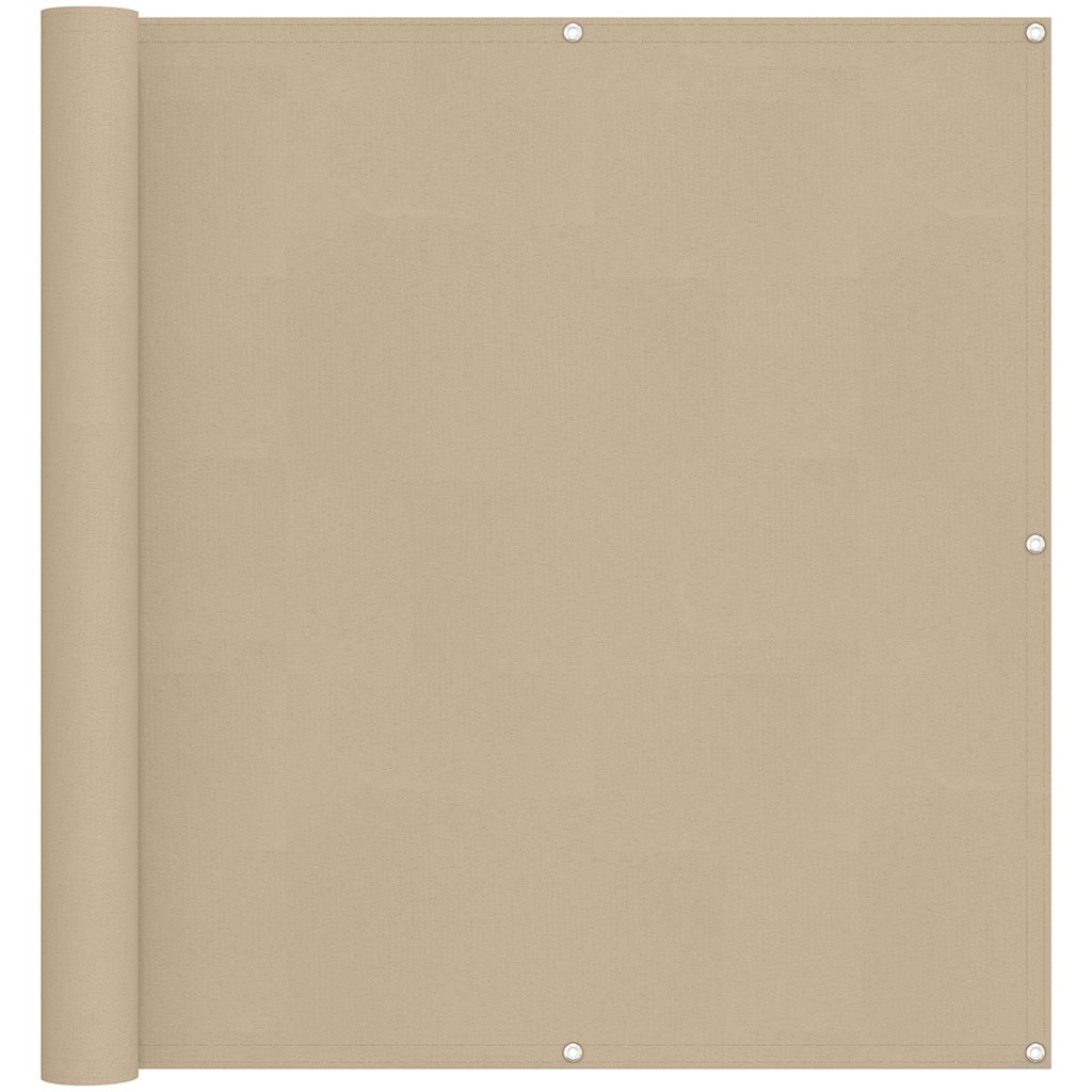 Balkonsichtschutz Beige 110 x 800 cm Oxford-Stoff