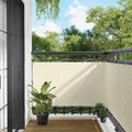 Balkonsichtschutz Creme 100 x 300 cm Oxford-Stoff