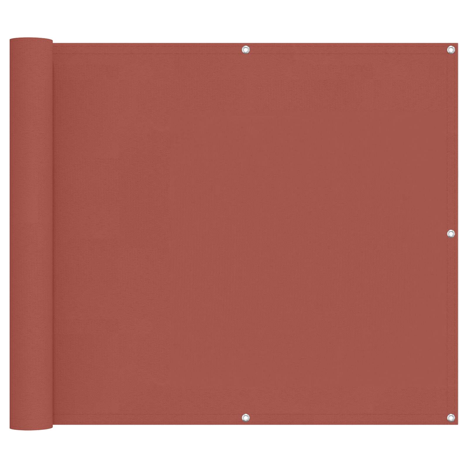 Balkonsichtschutz Terrakotta 100 x 400 cm Oxford-Stoff