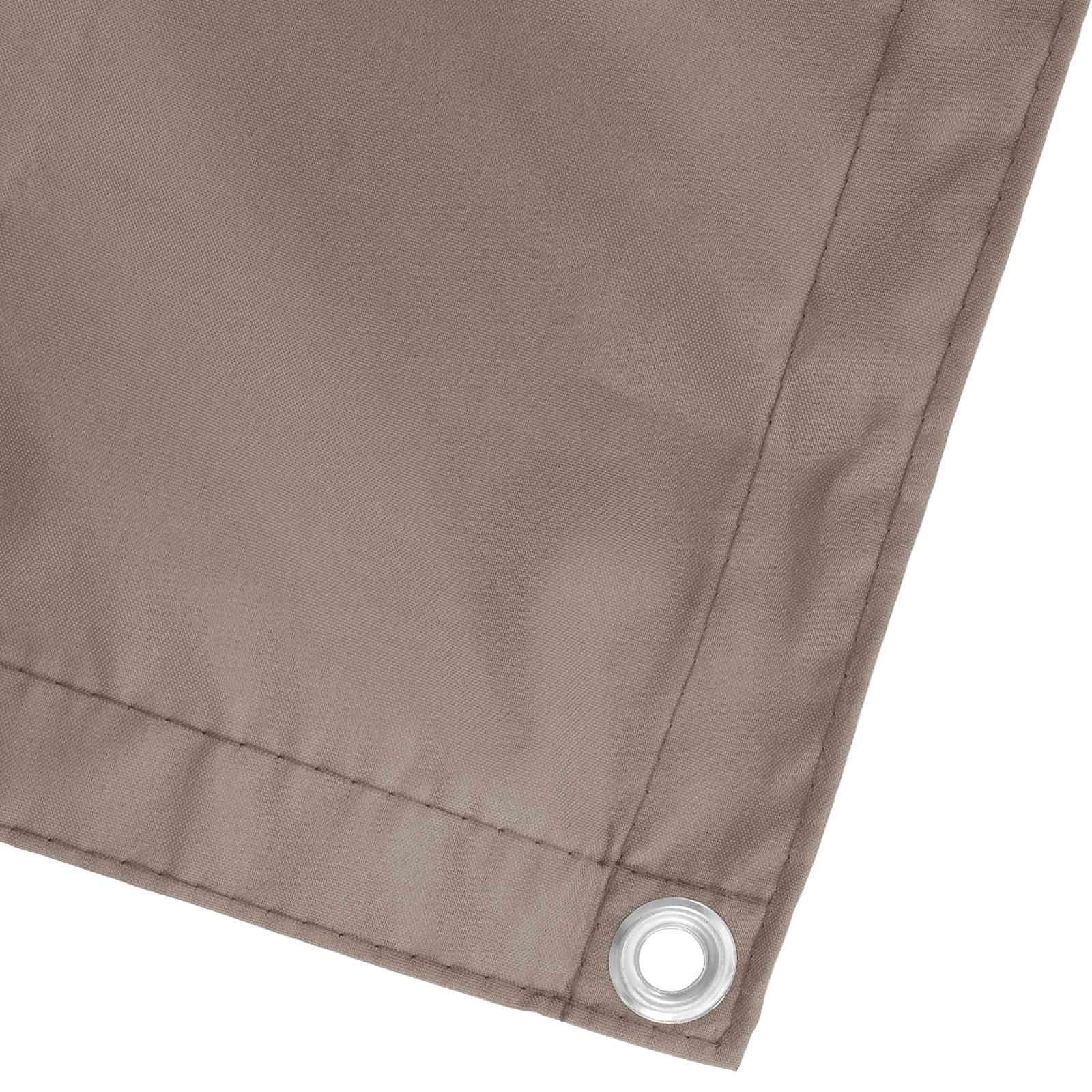 Balkonsichtschutz Taupe 100 x 600 cm Oxford-Stoff