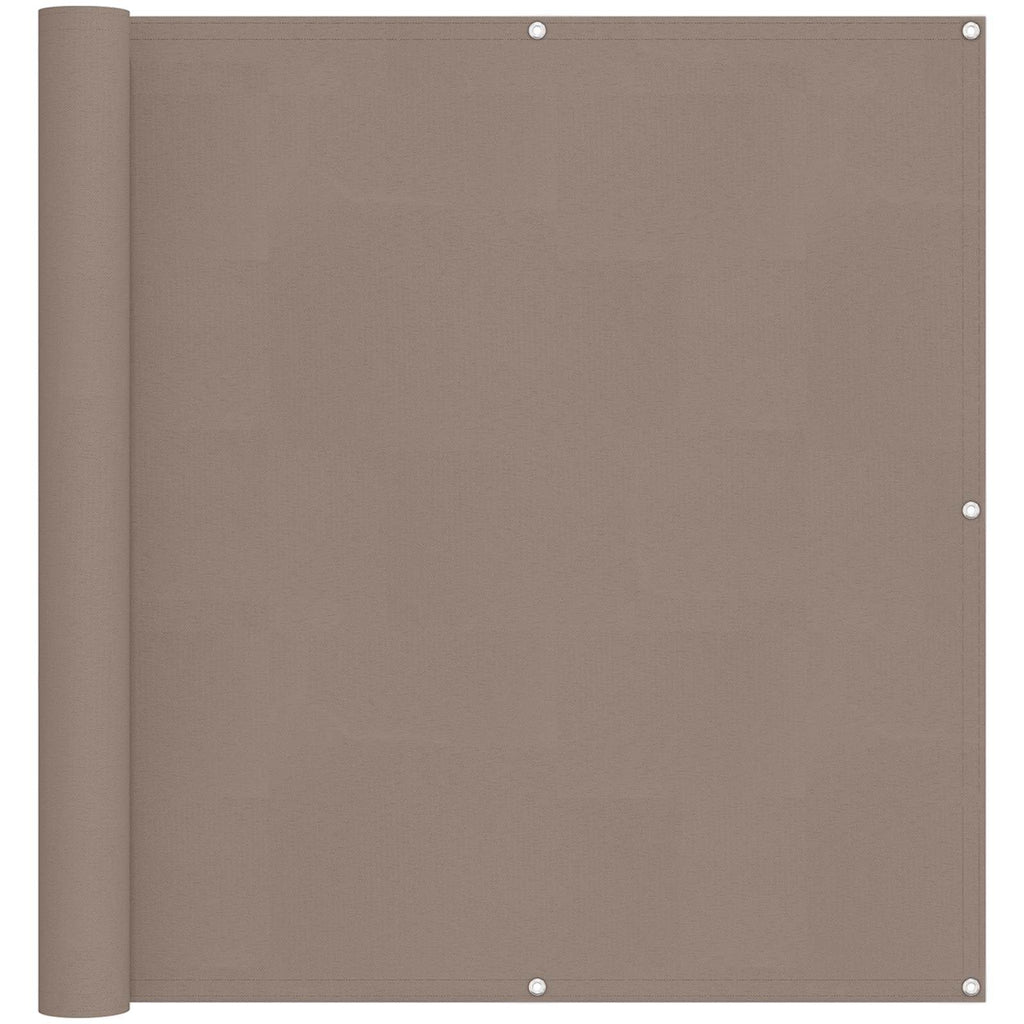 Balkonsichtschutz Taupe 110 x 500 cm Oxford-Stoff