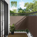 Balkonsichtschutz Taupe 110 x 700 cm Oxford-Stoff