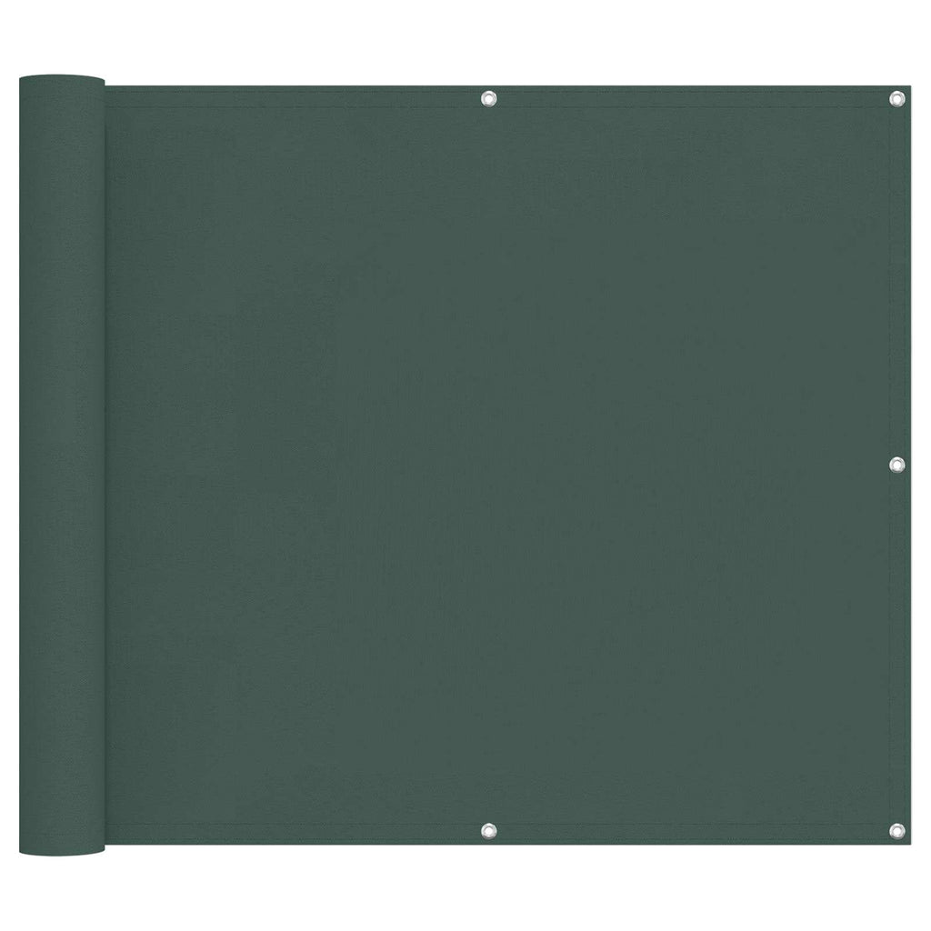 Balkonsichtschutz Dunkelgrün 100 x 300 cm Oxford-Stoff