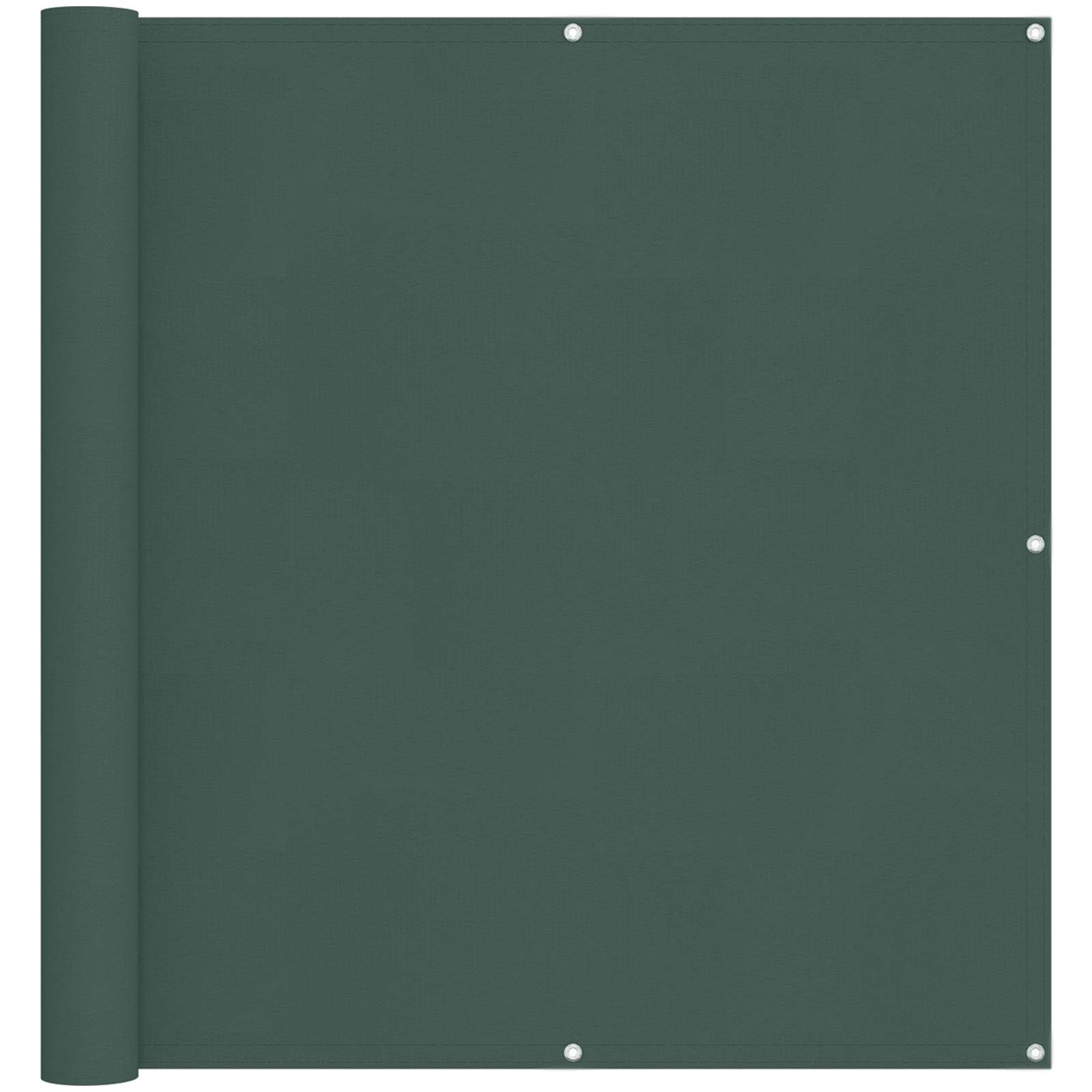 Balkonsichtschutz Dunkelgrün 110 x 800 cm Oxford-Stoff