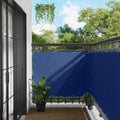 Balkonsichtschutz Blau 110 x 700 cm Oxford-Stoff