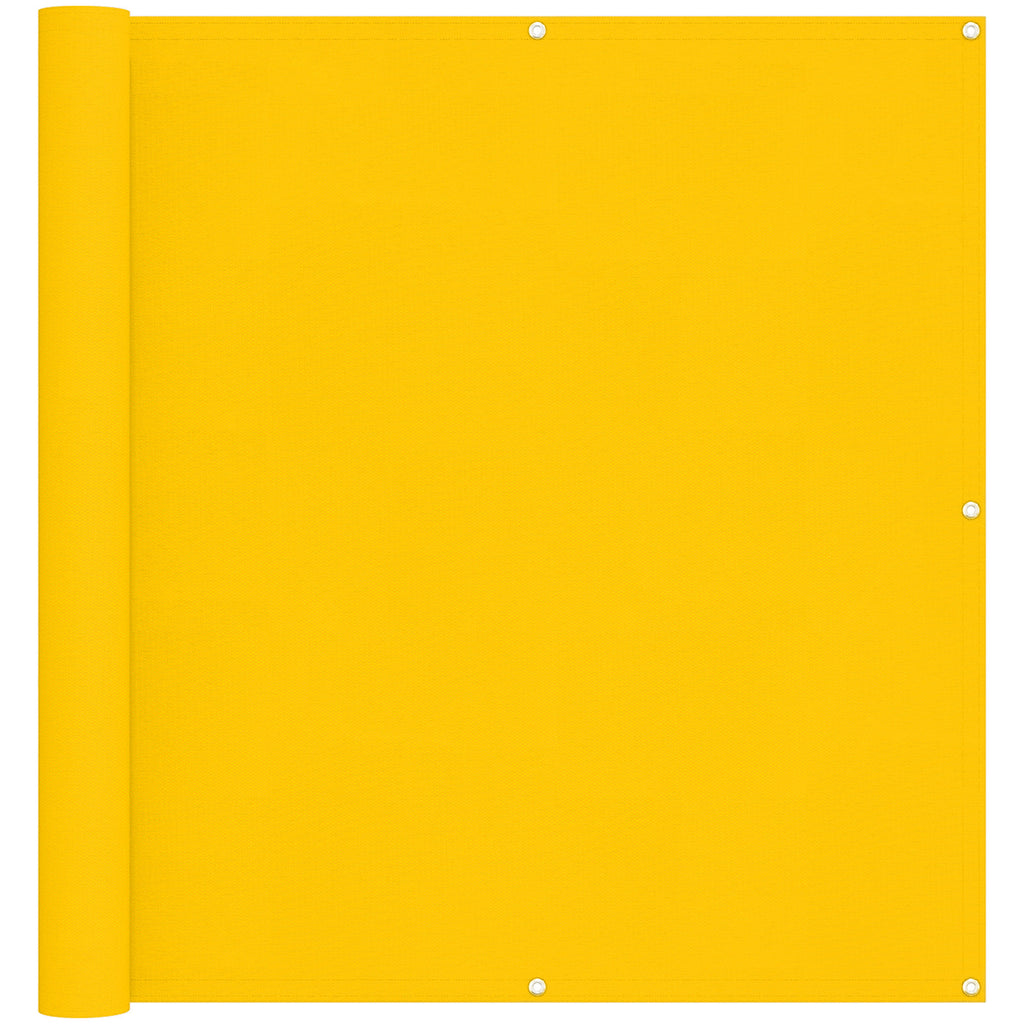 Balkonsichtschutz Gelb 110 x 500 cm Oxford-Stoff