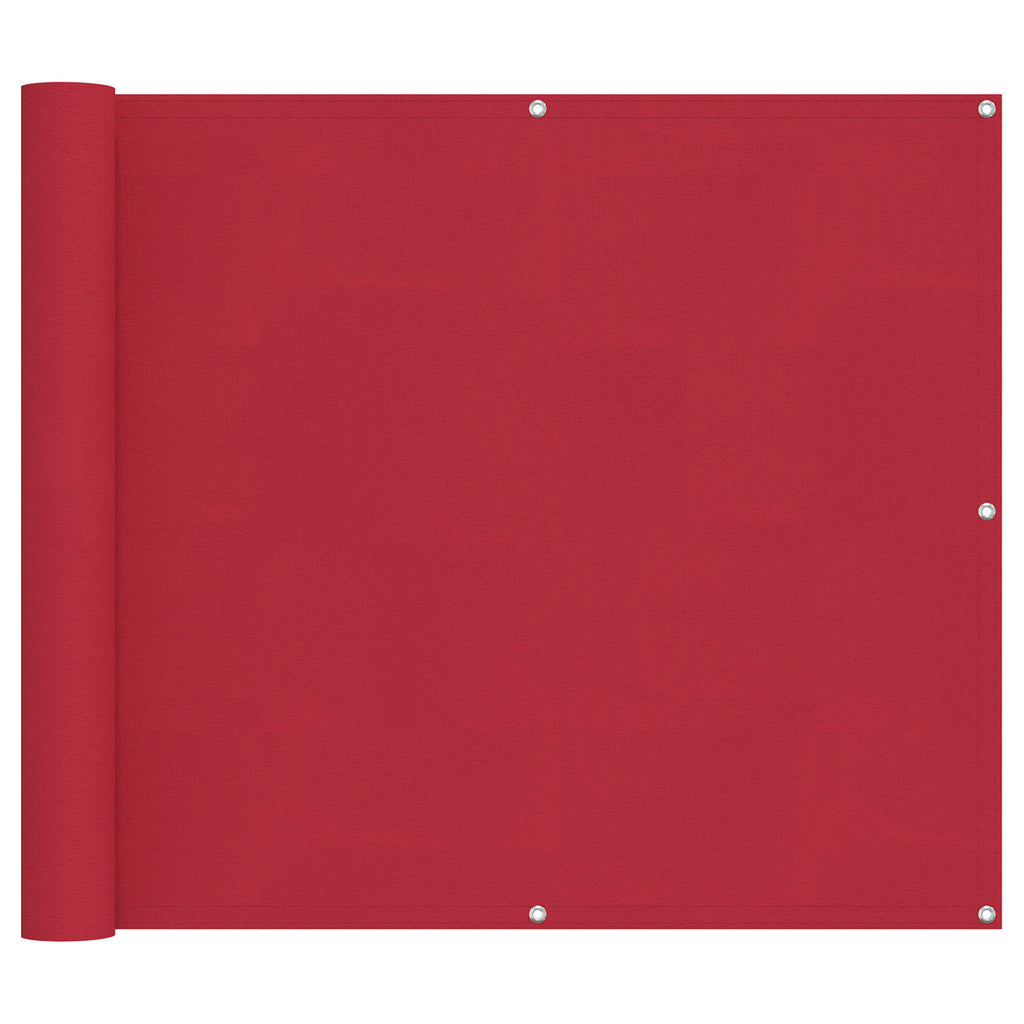 Balkonsichtschutz Rot 100 x 1000 cm Oxford-Stoff