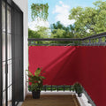 Balkonsichtschutz Rot 110 x 600 cm Oxford-Stoff