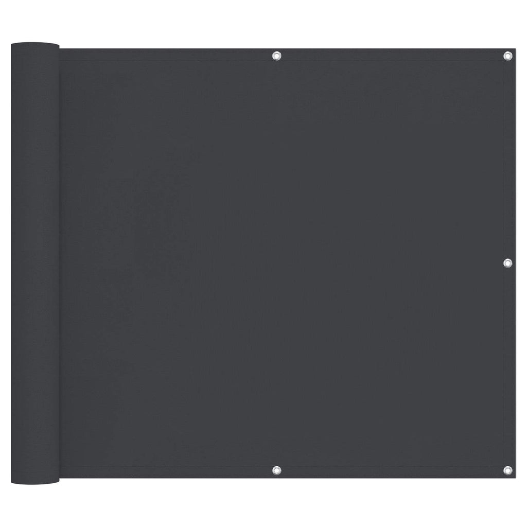 Balkonsichtschutz Schwarz 100 x 800 cm Oxford-Stoff