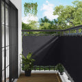 Balkonsichtschutz Schwarz 110 x 700 cm Oxford-Stoff