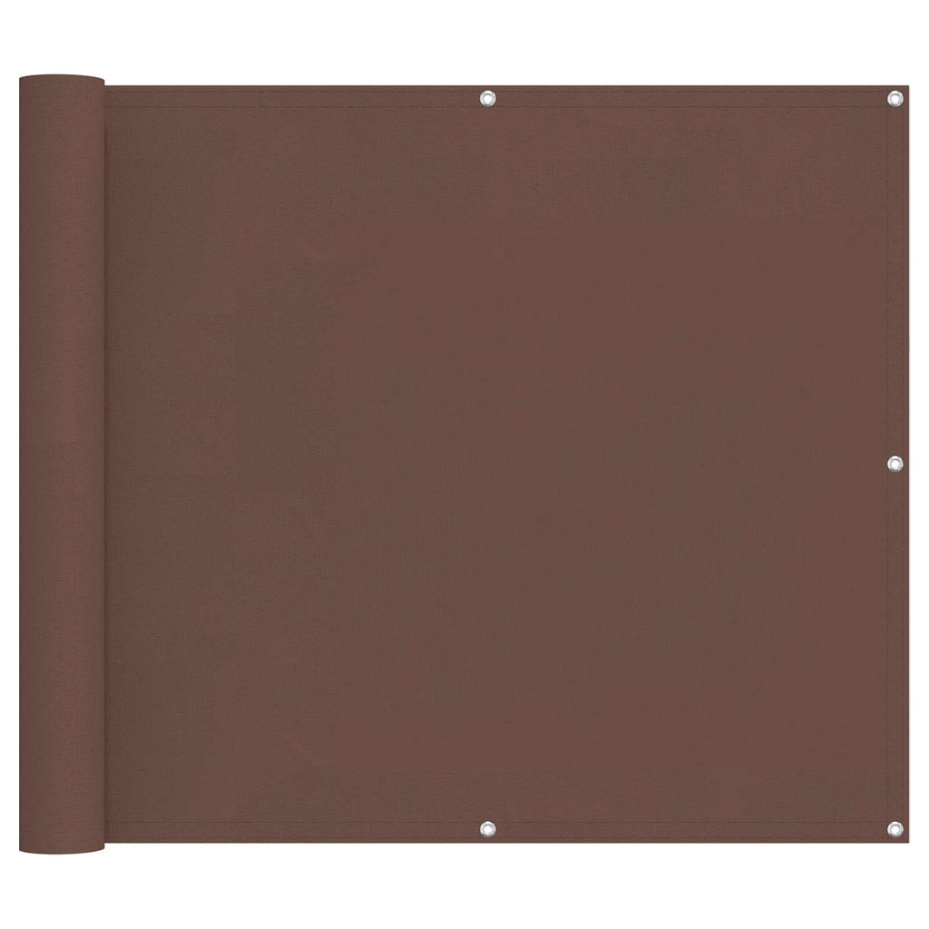 Balkonsichtschutz Braun 90 x 200 cm Oxford-Stoff