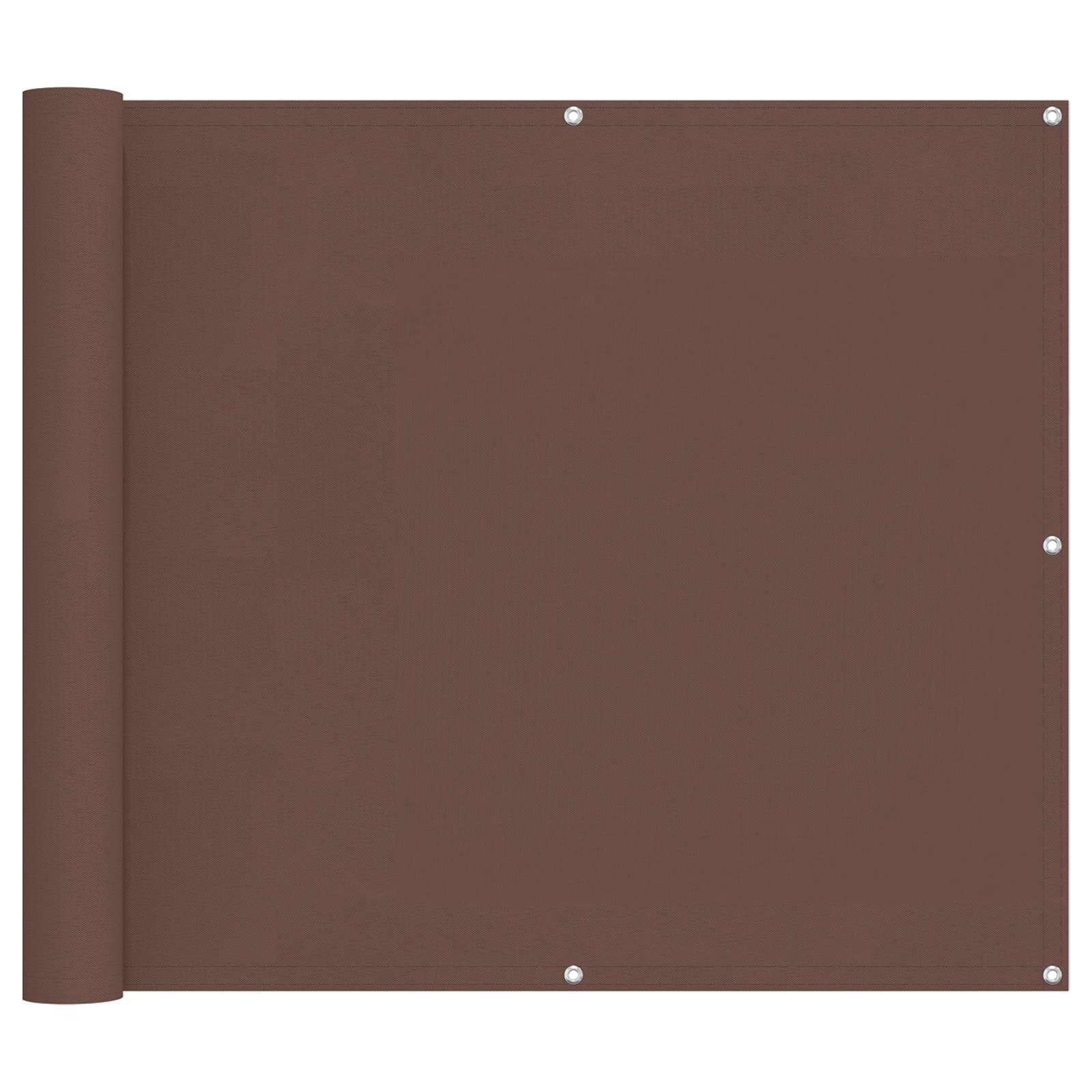 Balkonsichtschutz Braun 90 x 200 cm Oxford-Stoff