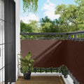 Balkonsichtschutz Braun 100 x 400 cm Oxford-Stoff