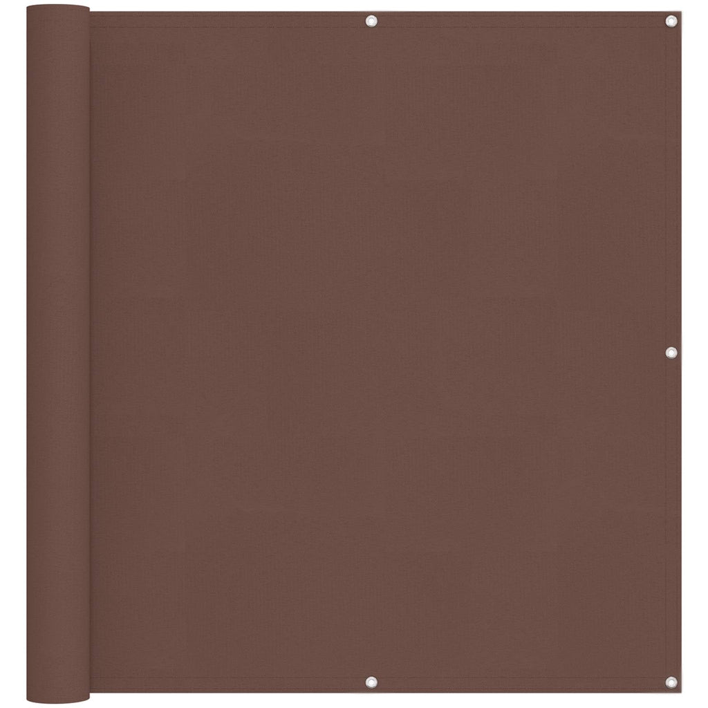 Balkonsichtschutz Braun 110 x 500 cm Oxford-Stoff