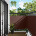 Balkonsichtschutz Braun 110 x 1000 cm Oxford-Stoff