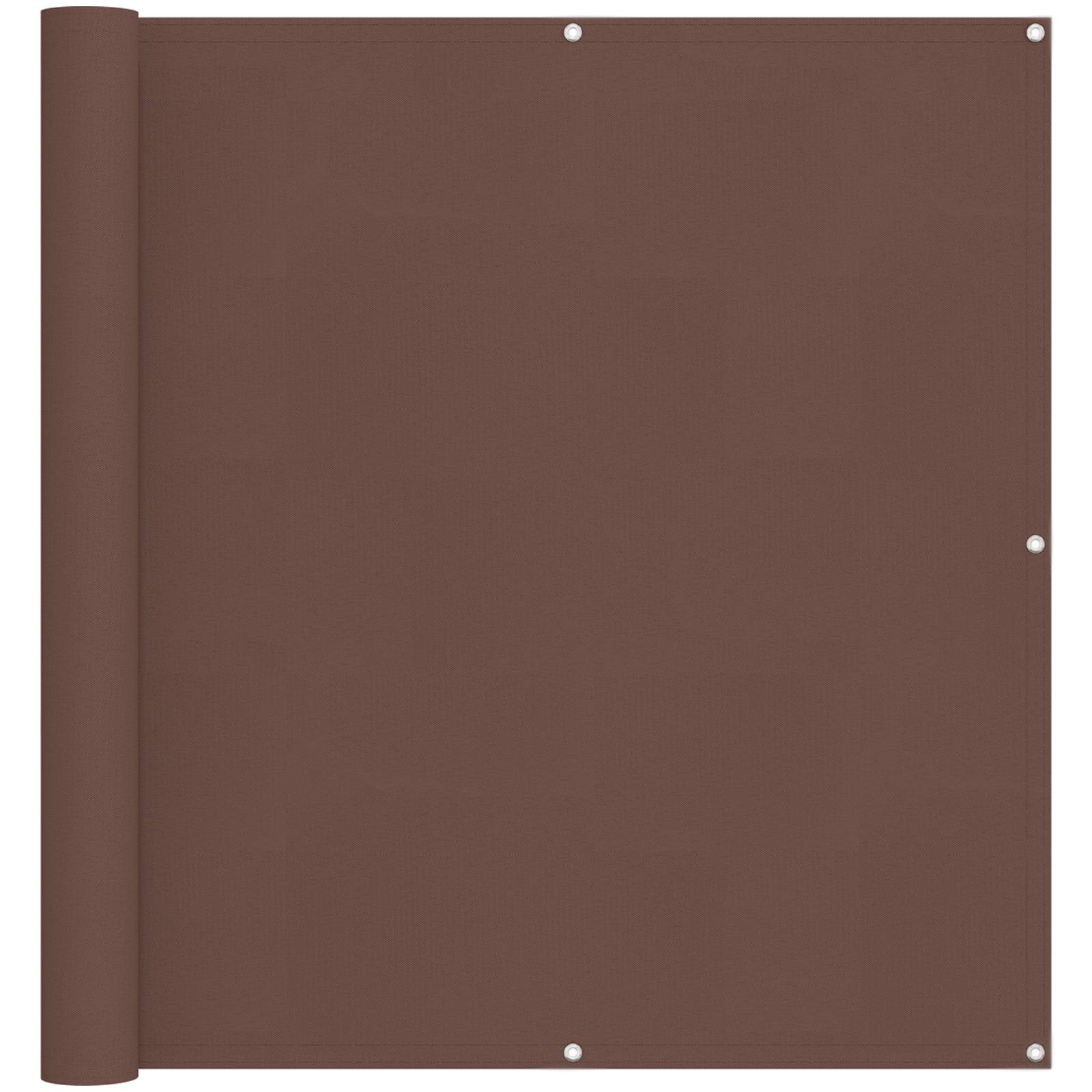 Balkonsichtschutz Braun 120 x 200 cm Oxford-Stoff