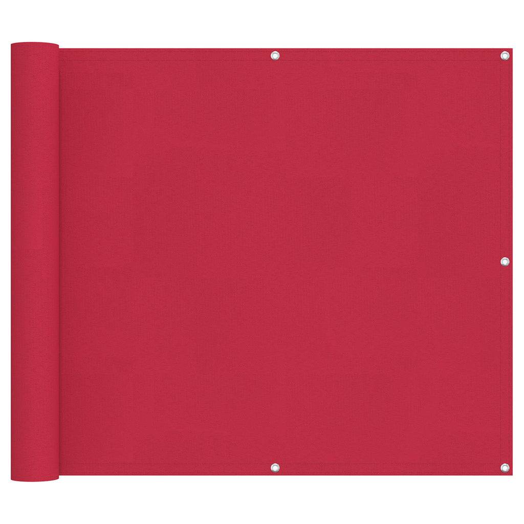 Balkonsichtschutz Bordeauxrot 100 x 600 cm Oxford-Stoff