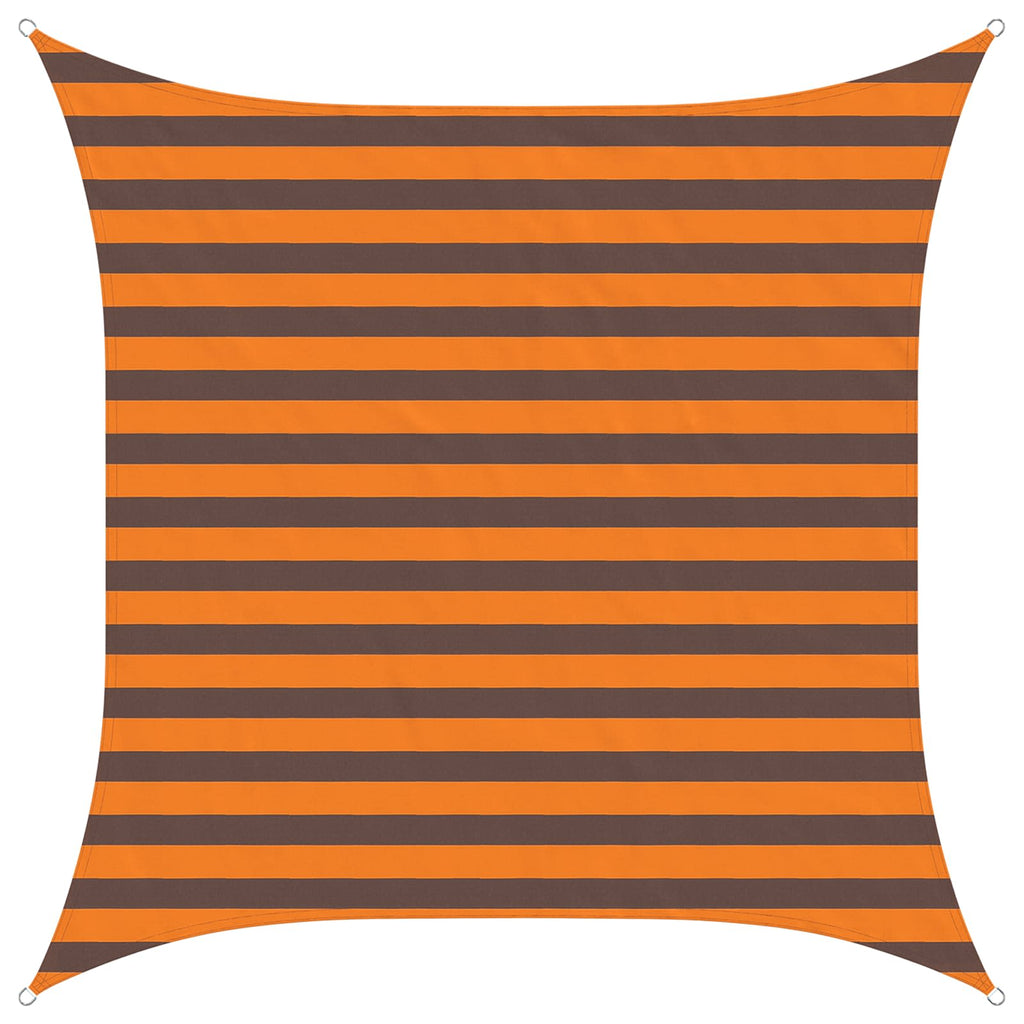 Sonnensegel Orange und Braun 2 x 2 m 100 % Polyester Oxford