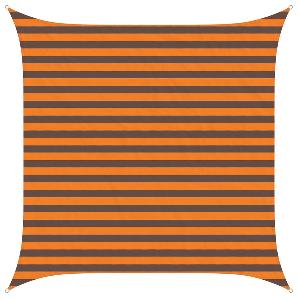 Sonnensegel Orange und Braun 2,5 x 2,5 m 100 % Polyester Oxford