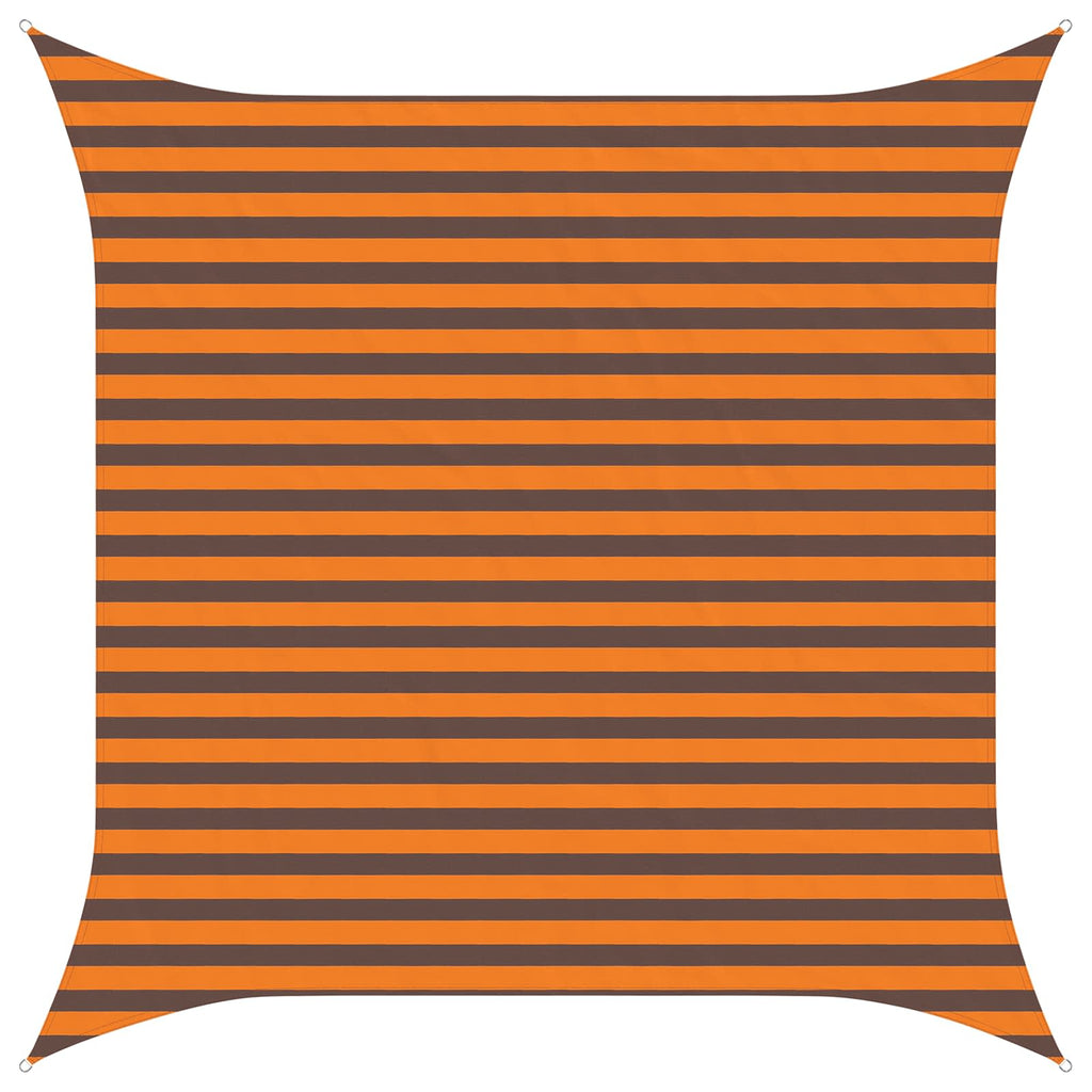 Sonnensegel Orange und Braun 3 x 3 m 100 % Polyester Oxford