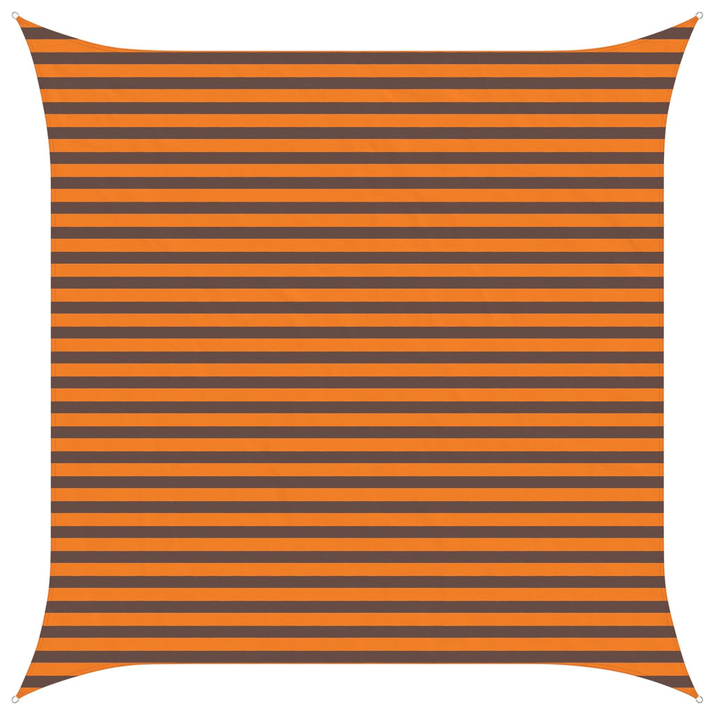 Sonnensegel Orange und Braun 3,6 x 3,6 m 100 % Polyester Oxford
