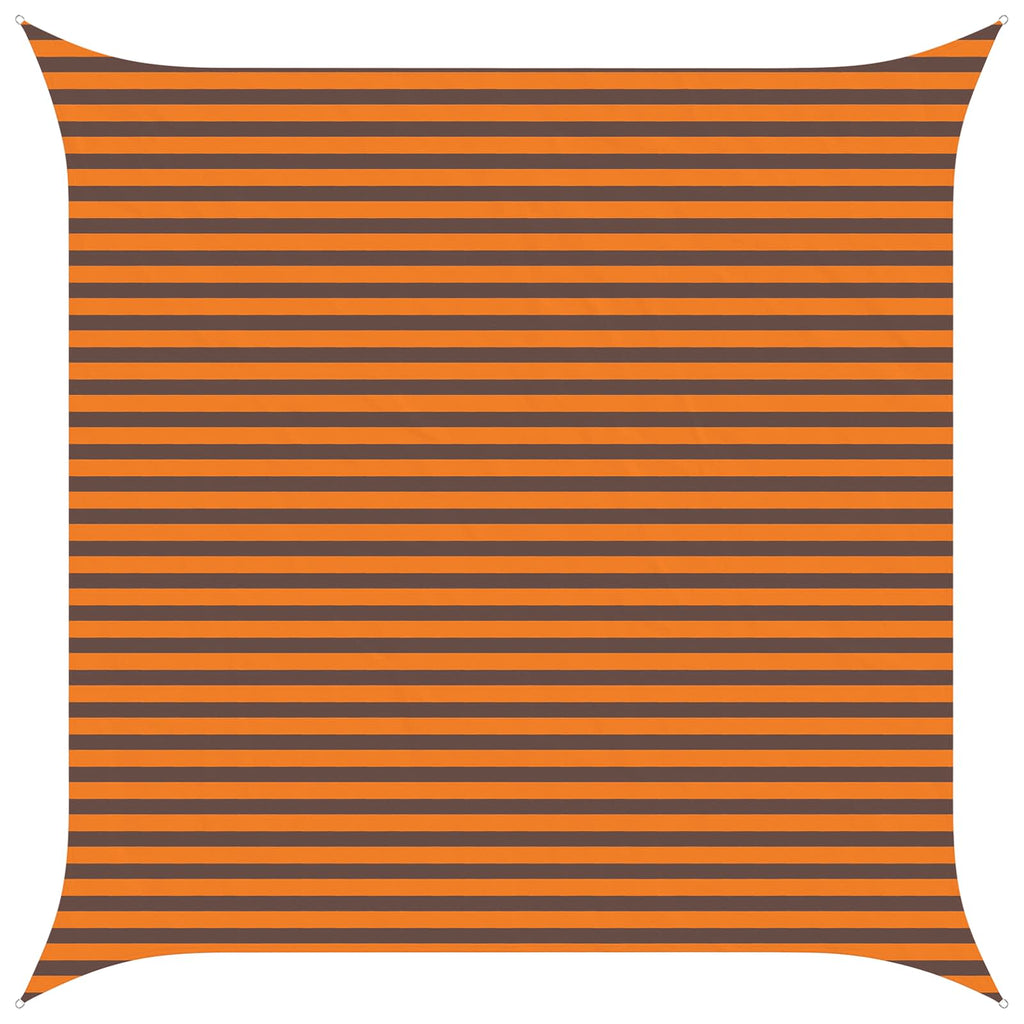 Sonnensegel Orange und Braun 4 x 4 m 100 % Polyester Oxford