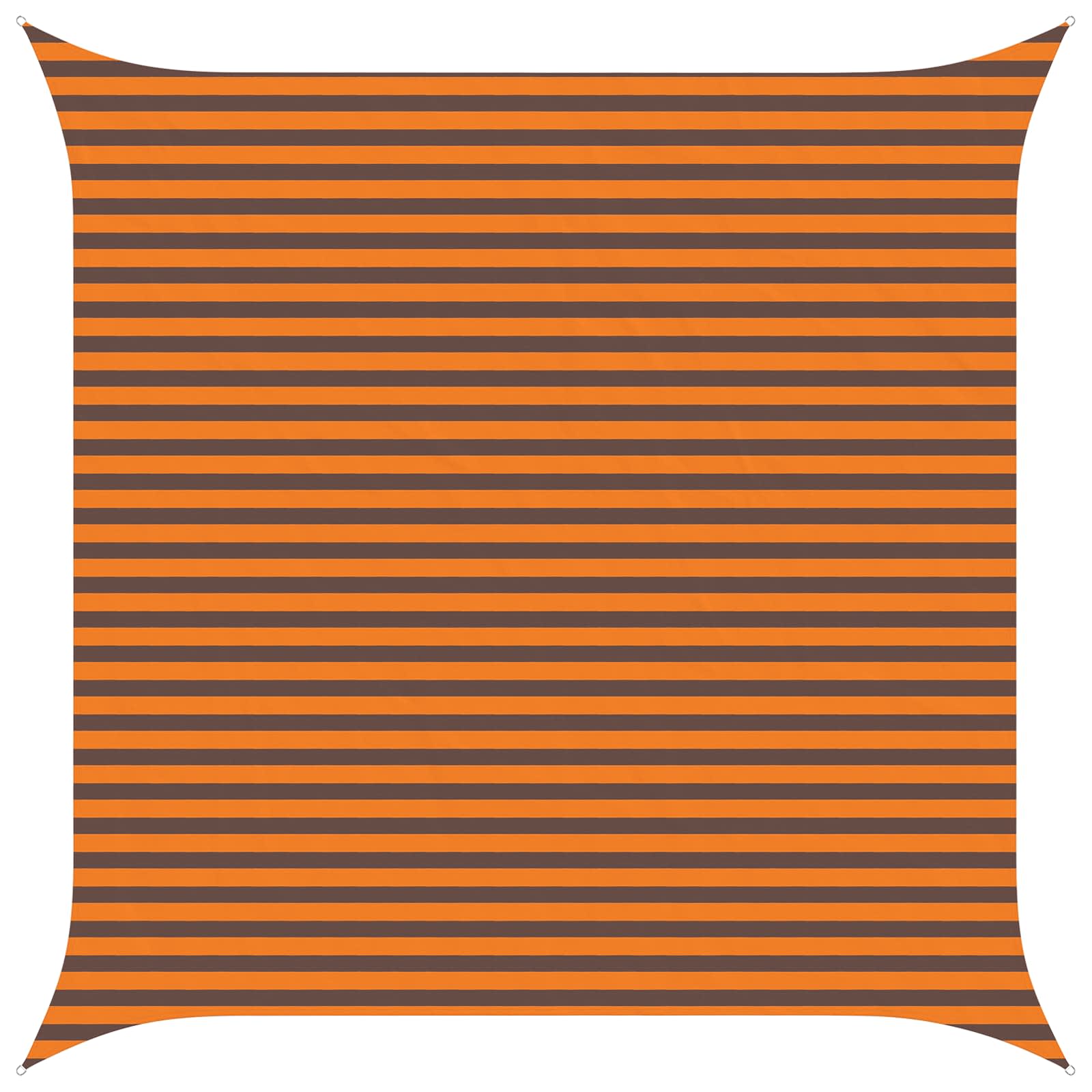 Sonnensegel Orange und Braun 4 x 4 m 100 % Polyester Oxford