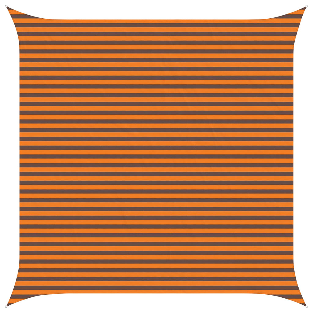 Sonnensegel Orange und Braun 4,5 x 4,5 m 100 % Polyester Oxford
