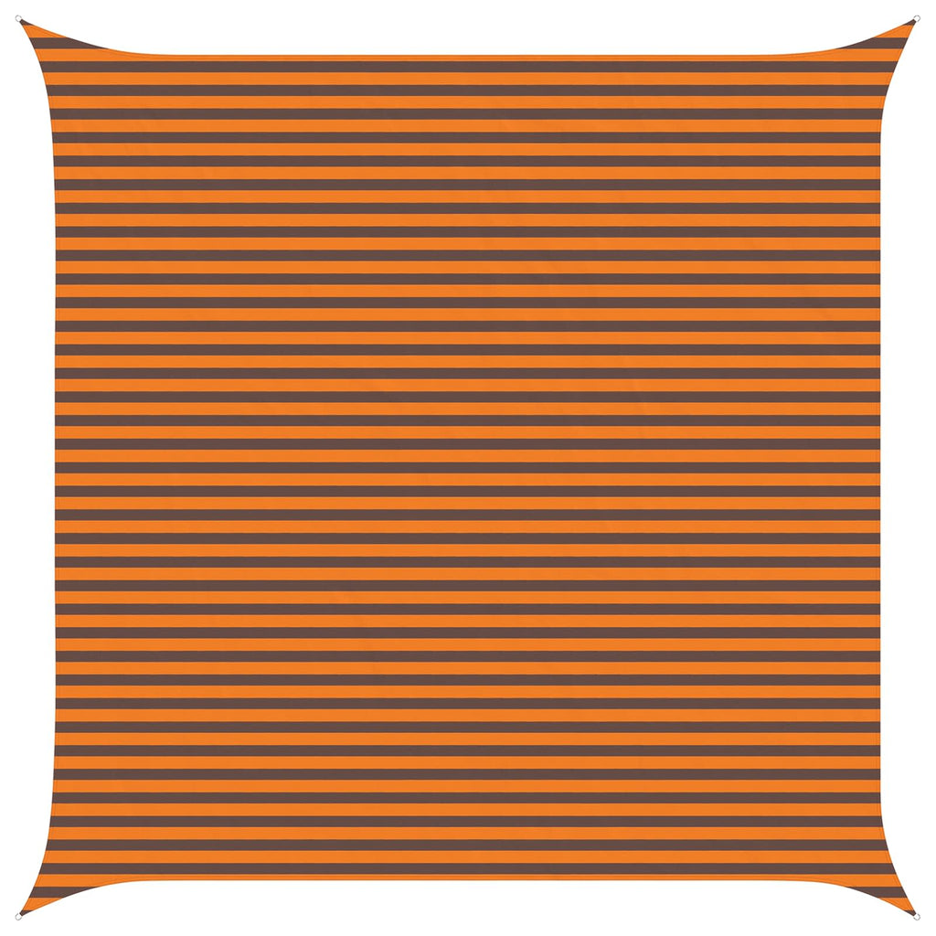 Sonnensegel Orange und Braun 5 x 5 m 100 % Polyester Oxford