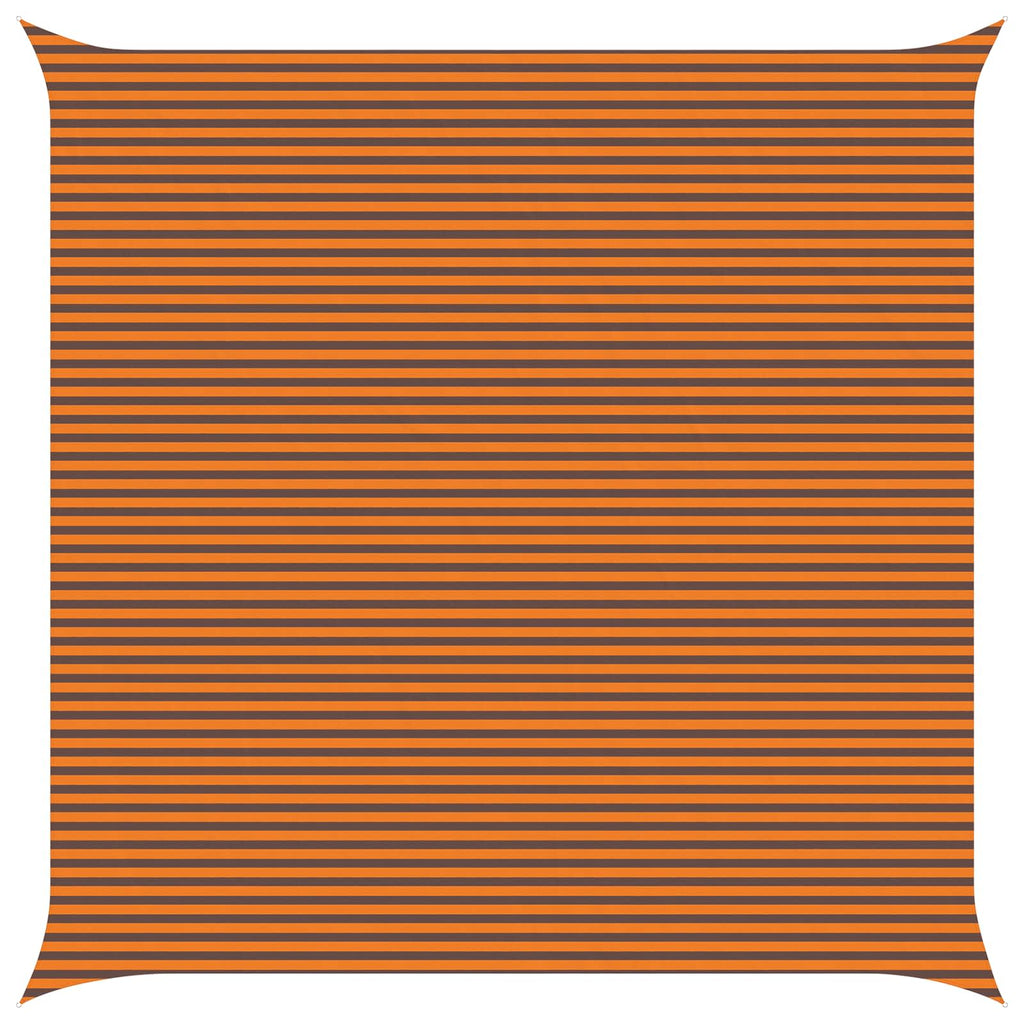 Sonnensegel Orange und Braun 7 x 7 m 100 % Polyester Oxford