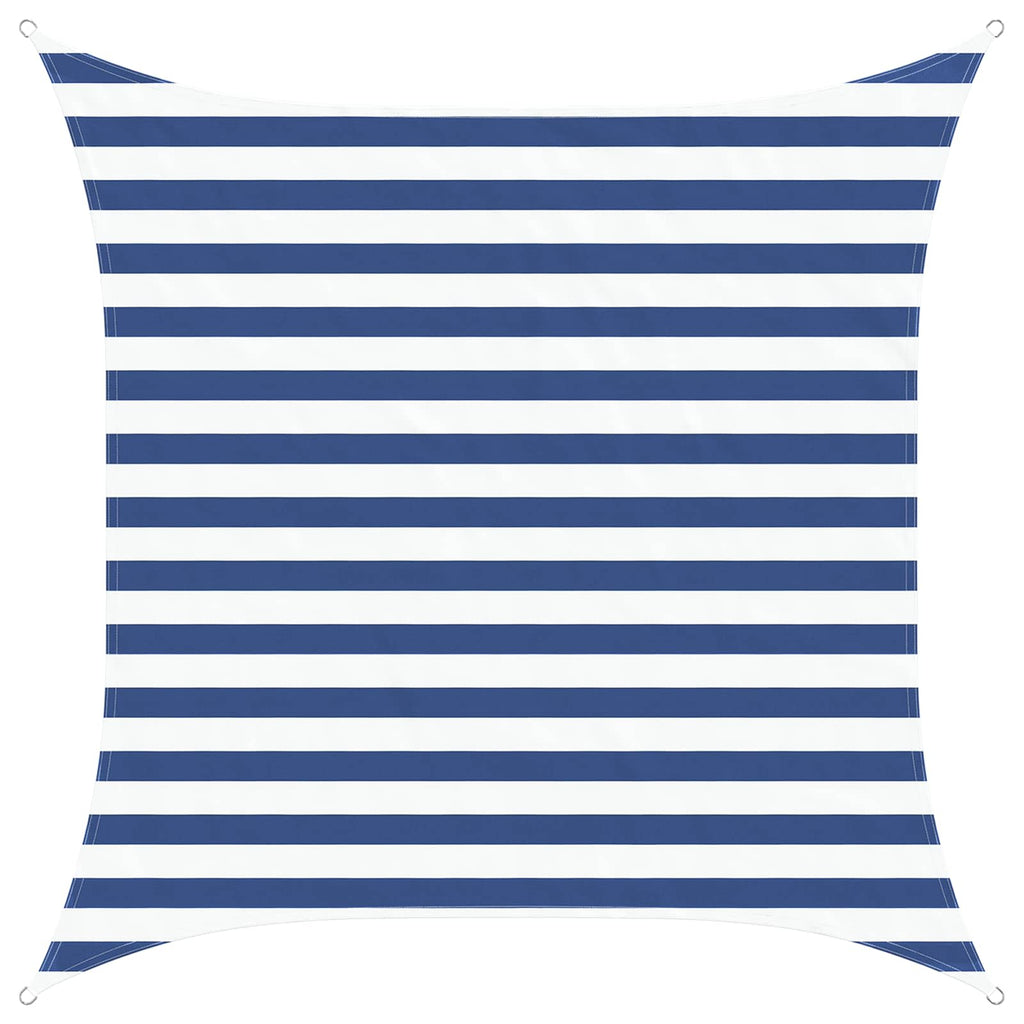 Sonnensegel Blau und Weiß 2 x 2 m 100 % Polyester Oxford