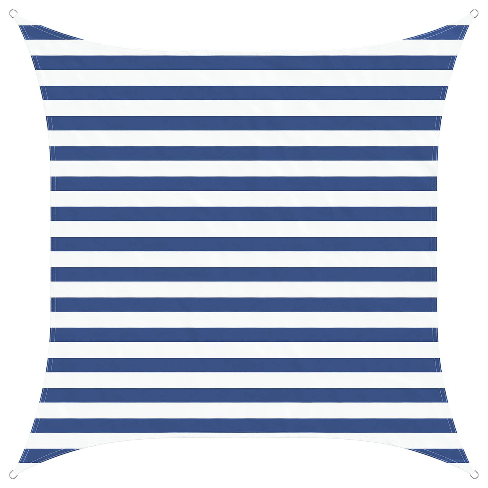 Sonnensegel Blau und Weiß 2 x 2 m 100 % Polyester Oxford