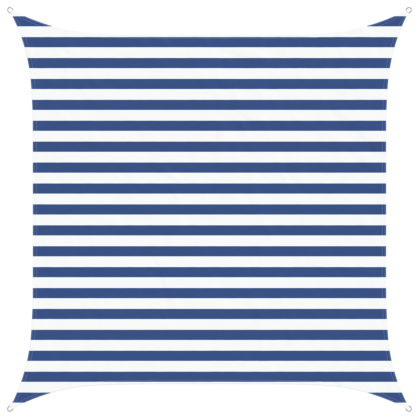 Sonnensegel Blau und Weiß 2,5 x 2,5 m 100 % Polyester Oxford