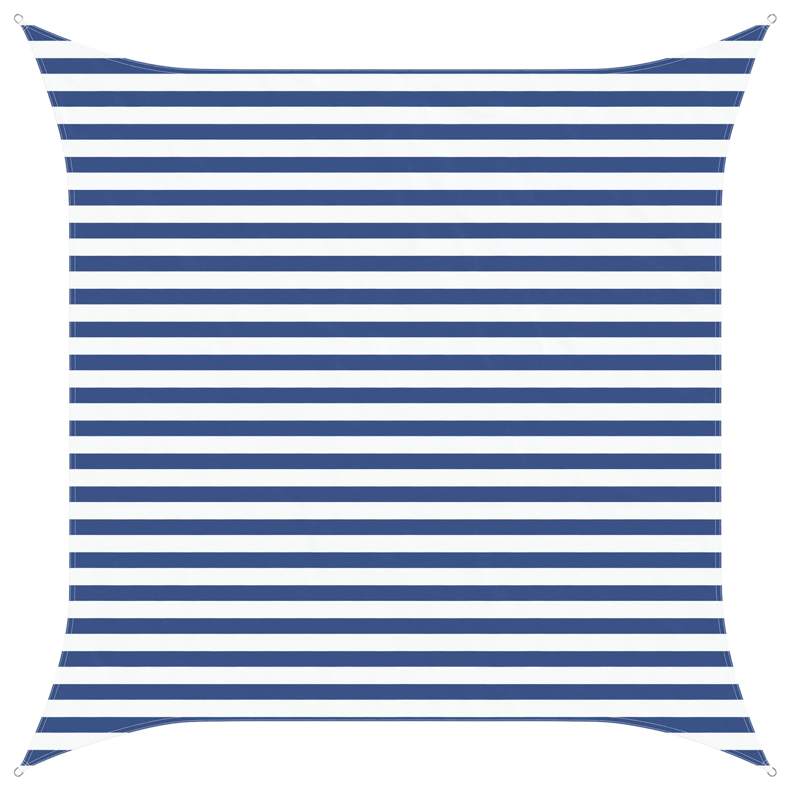 Sonnensegel Blau und Weiß 3 x 3 m 100 % Polyester Oxford