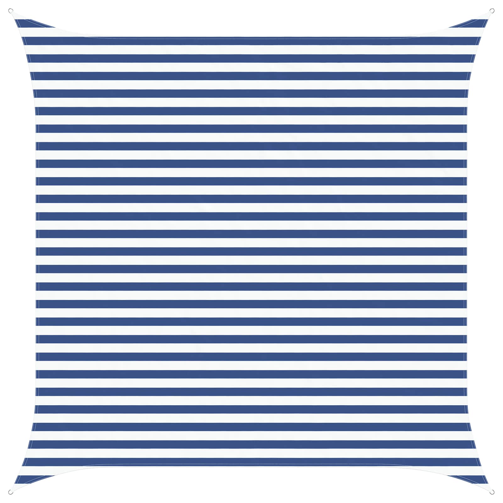 Sonnensegel Blau und Weiß 3,6 x 3,6 m 100 % Polyester Oxford