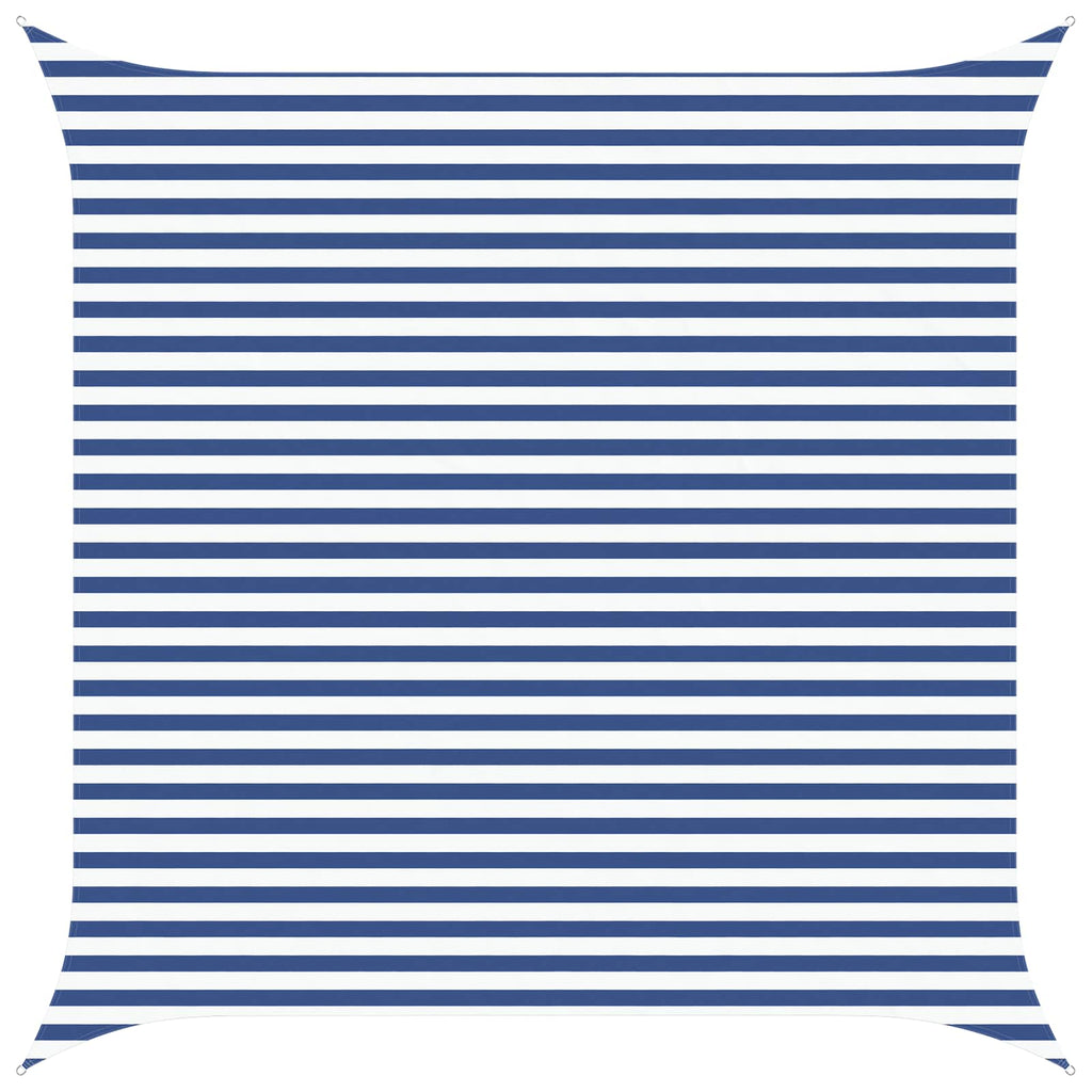Sonnensegel Blau und Weiß 4 x 4 m 100 % Polyester Oxford