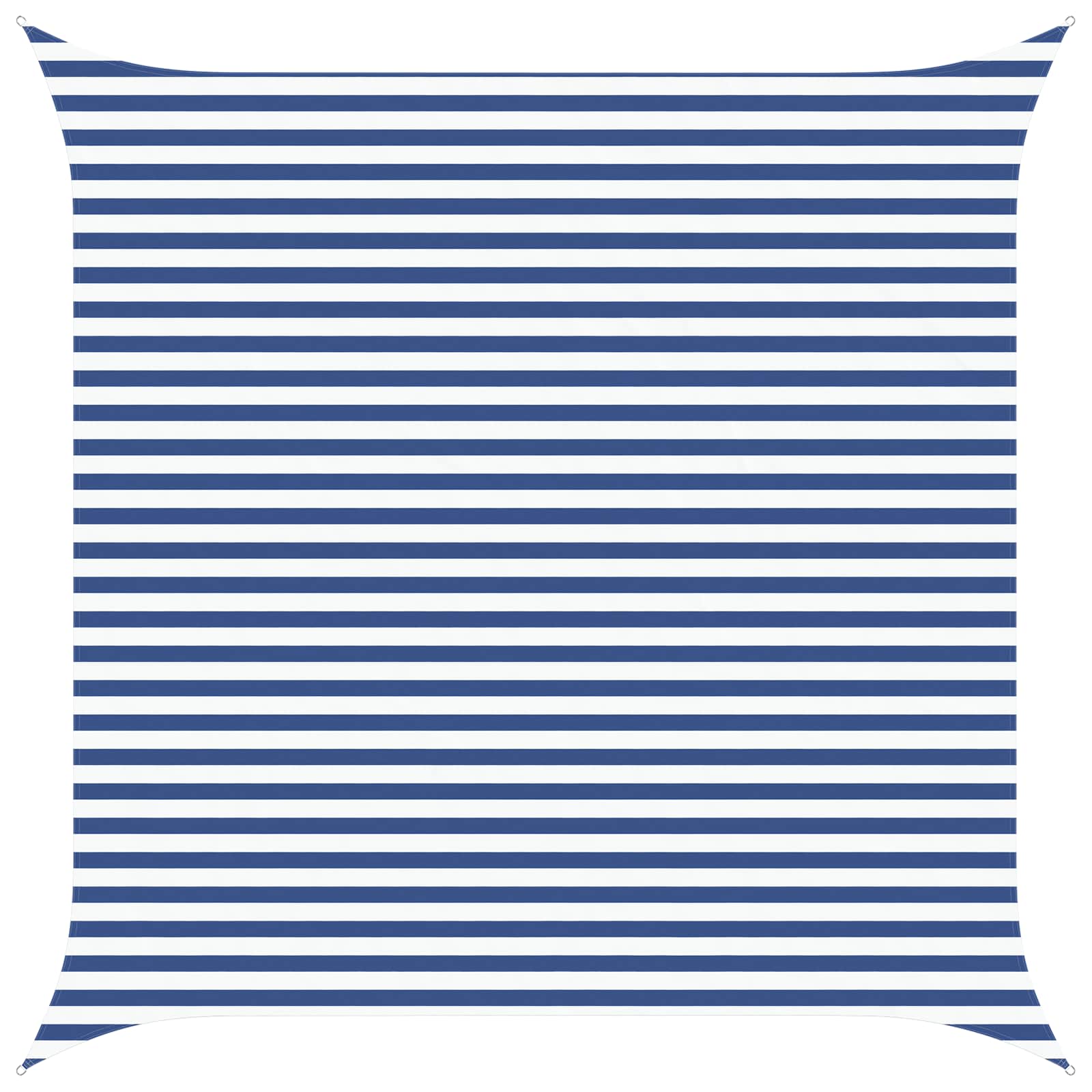 Sonnensegel Blau und Weiß 4 x 4 m 100 % Polyester Oxford