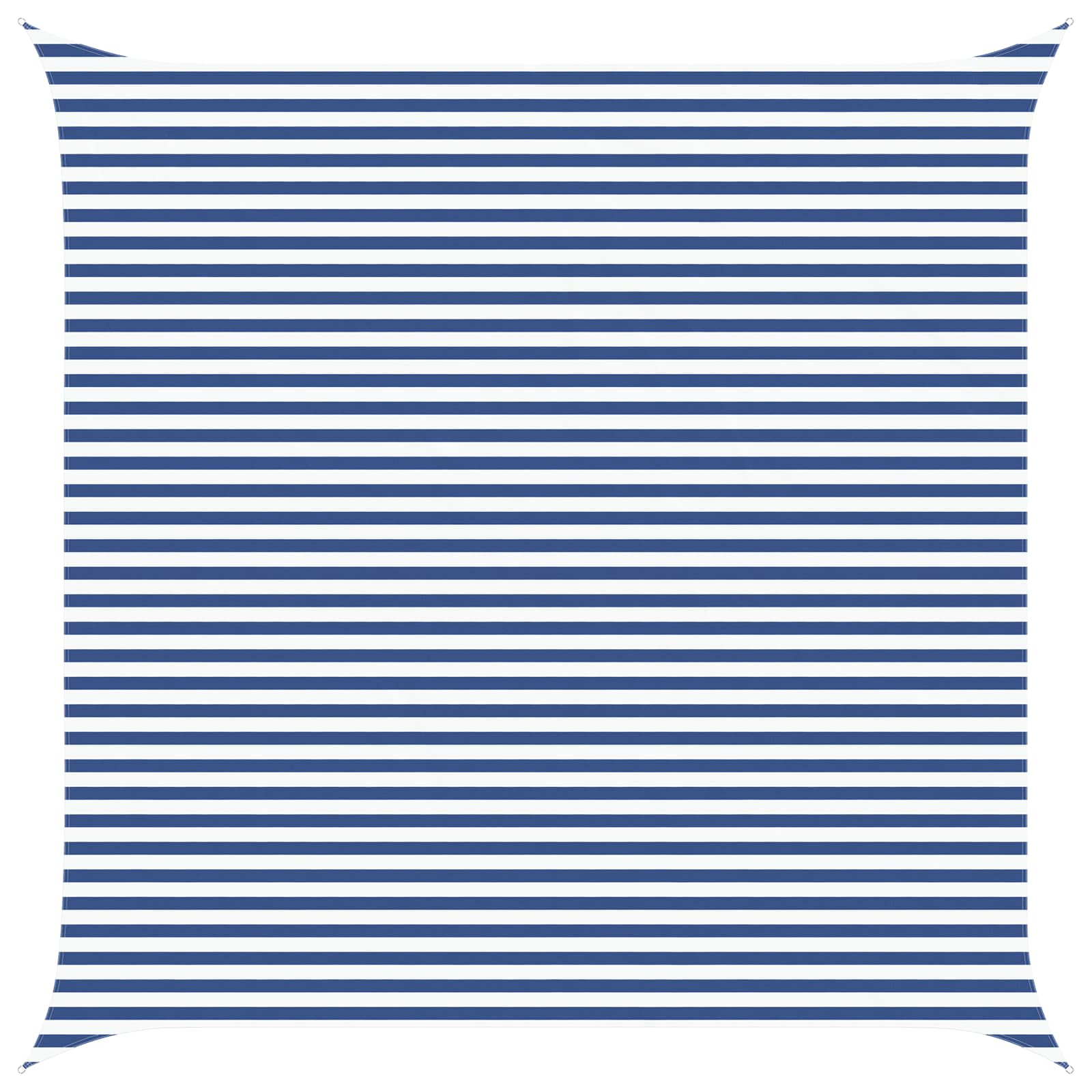 Sonnensegel Blau und Weiß 5 x 5 m 100 % Polyester Oxford