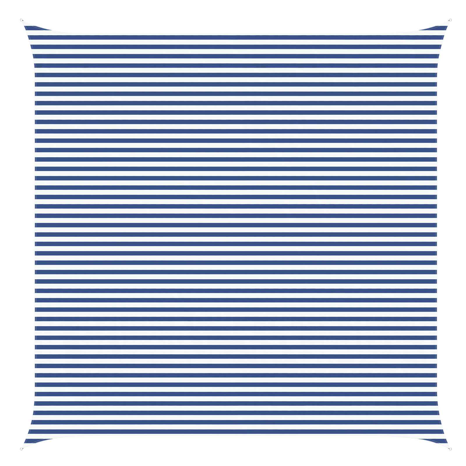 Sonnensegel Blau und Weiß 6 x 6 m 100 % Polyester Oxford